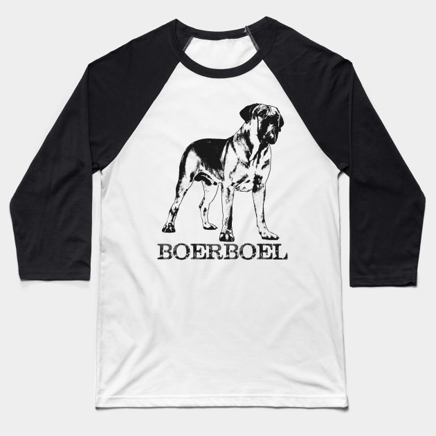 Boerboel - South African Mastiff Baseball T-Shirt by Nartissima